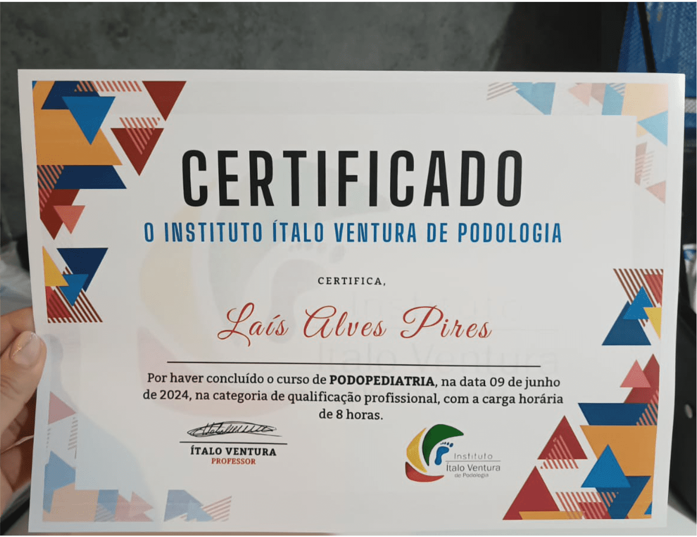 Certificado IPESE do Curso de Micologia Clínica para Podólogos de Lais Pires